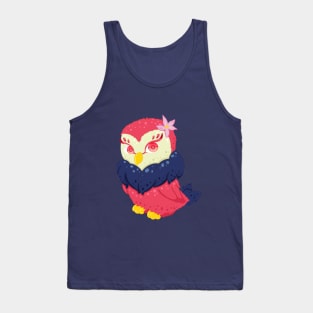 The little red lady owl- for Men or Women Kids Boys Girls love owl Tank Top